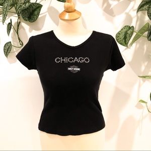 Harley Davidson Black Chicago T-Shirt